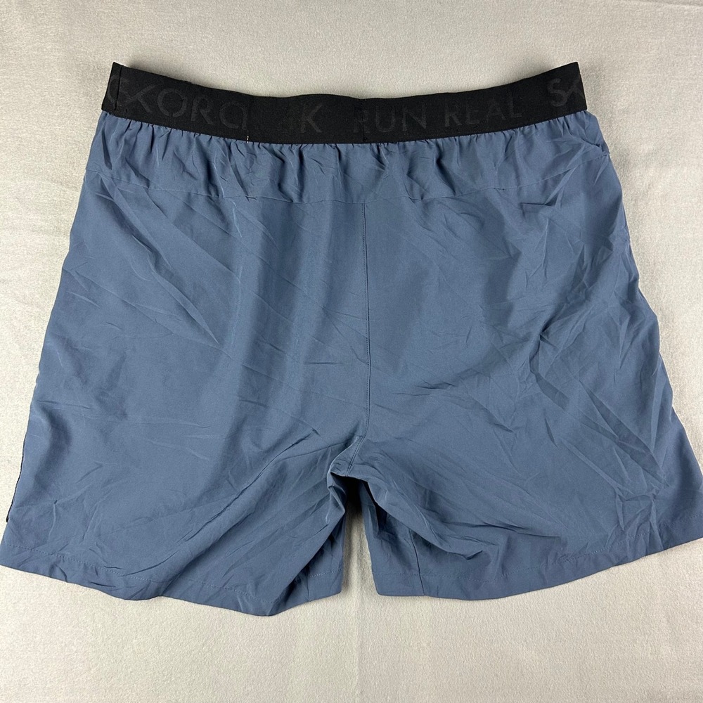 Skora Running Shorts Men XL Blue Qwick-Dry Athletic Active Gym Workout - Picture 10 of 12